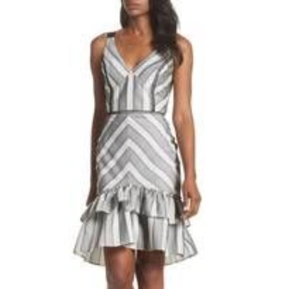 Adelyn Rae Dresses & Skirts - NWT Nordstrom black & white stripe dress, Med